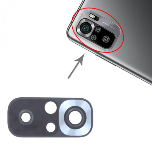 10 PCS Retour Camera Lens pour Xiaomi Redmi Note 10S M2101K7BG M2101K7BI M2101K7BNO SH2877477-04