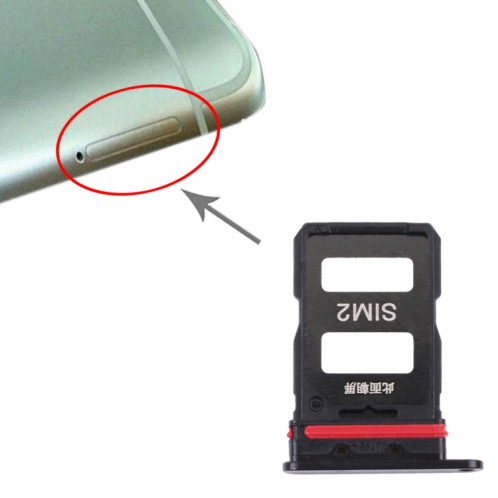 Plateau de carte SIM + plateau de carte SIM pour Xiaomi Redmi K40 Gaming M2012K10C M2104K10AC (Noir) SH879B552-04