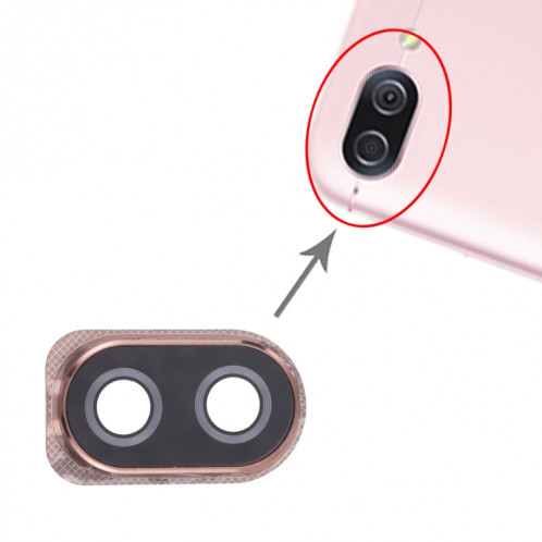 Couvercle de la lentille de la caméra pour Asus Zenfone 4 Max ZC520KL (rose) SH889F1442-04