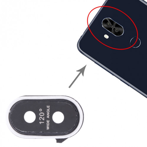 Cache à lentille de la caméra pour Asus Zenfone 5 Lite ZC600KL (Noir) SH890B64-04