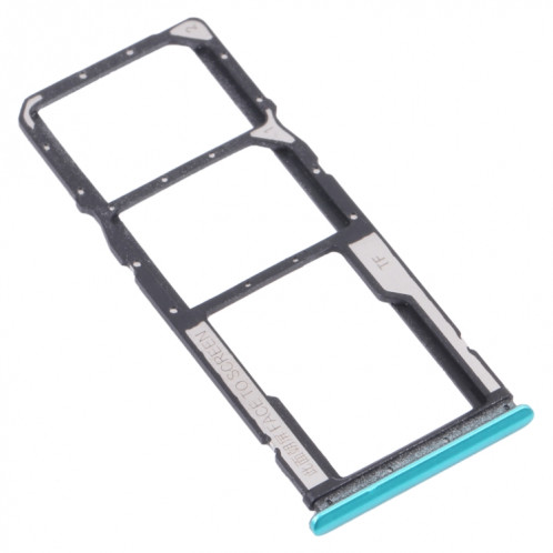 Plateau de carte SIM + plateau de carte SIM + plateau de cartes Micro SD pour Xiaomi Redmi 9T 4G / Redmi Note 9 4G J19S M2010J19SC M2010J19SG M2010J19SYSY (vert) SH909G195-04
