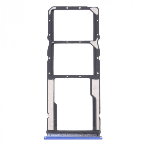 Plateau de carte SIM + plateau de carte SIM + plateau de carte micro SD pour Xiaomi Redmi 9T 4G / Redmi Note 9 4G J19S M2010J19SC M2010J19SG M2010J19SY (bleu) SH909L790-04