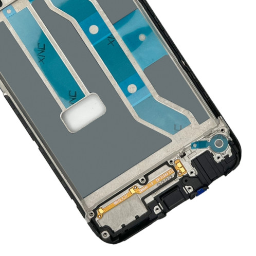 Pour OPPO Realme C25 RMX3193, RMX3191 Plaque de lunette de cadre LCD pour boîtier avant SH29281945-06
