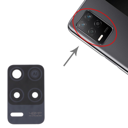 Pour OPPO Realme Q3 5G 10pcs objectif de caméra arrière SH29471235-04