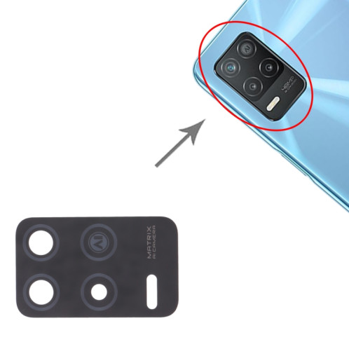 Pour OPPO Realme 8 5G RMX3241 10pcs objectif de caméra arrière SH29481456-04