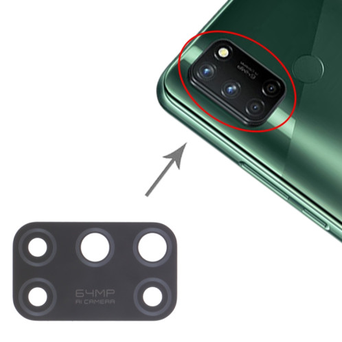 Pour OPPO Realme 7i RMX2103 Objectif de caméra arrière 10 pièces SH29501671-04