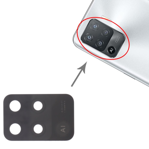 Pour OPPO Reno5 Lite CPH2205 10pcs objectif de caméra arrière SH29571433-04