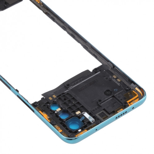 Plaque de lunette de cadre moyen pour Xiaomi Redmi Note 10 PRO 5G (Bleu) SH979L1106-07