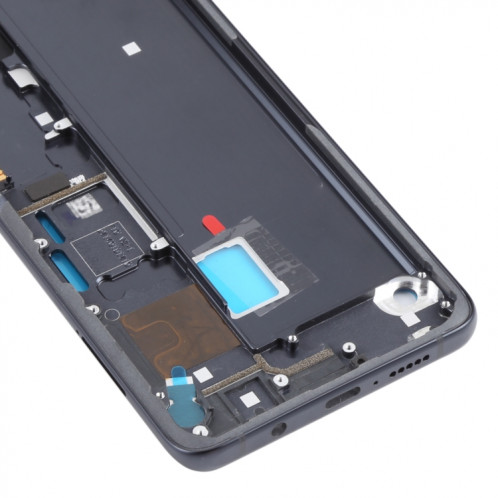 Plaque de lunette LCD de boîtier avant pour Xiaomi MI Note 10 Lite M2002F4LG, M1910F4G (Noir) SH983B1494-07