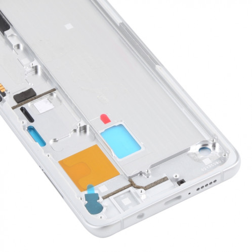 Plaque de lunette LCD de boîtier avant pour Xiaomi MI Note 10 Lite M2002F4LG, M1910F4G (Blanc) SH983W86-07
