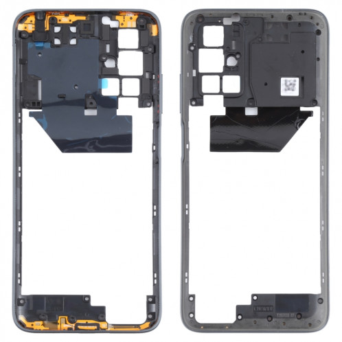 Plaque de lunette de cadre moyen pour Xiaomi Redmi 10 (Noir) SH986B252-07