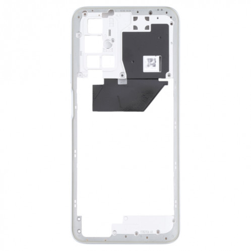 Plaque de lunette de cadre moyen pour Xiaomi Redmi 10 (blanc) SH986W1777-07