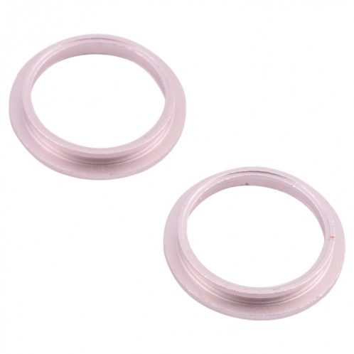 2 PCS Caméra arrière Verre Verre Lentille en métal à l'extérieur Bague de cerceau pour iPhone 13 SH996F662-04
