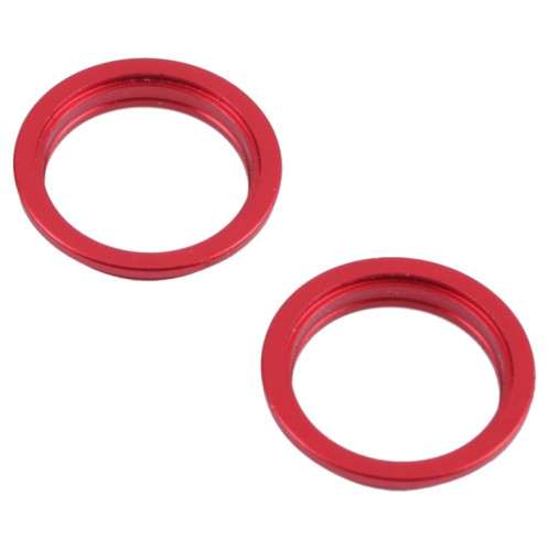 2 PCS Caméra arrière Verre Verre Lentille en métal à l'extérieur Bague de cerceau pour iPhone 13 SH996R1207-04