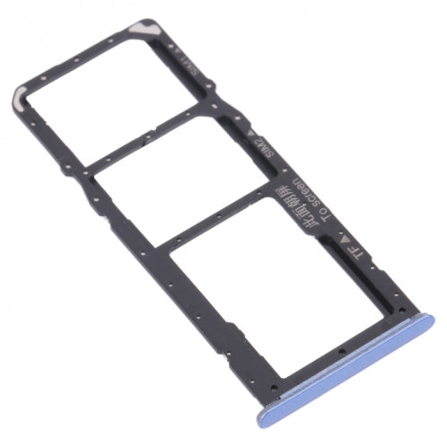 Pour OPPO Realme 7 5G RMX2111 Plateau de carte SIM + Plateau de carte SIM + Plateau de carte Micro SD (Bleu) SH016L1991-04