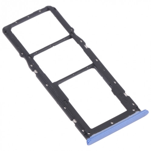 Pour OPPO Realme 7 5G RMX2111 Plateau de carte SIM + Plateau de carte SIM + Plateau de carte Micro SD (Bleu) SH016L1991-04