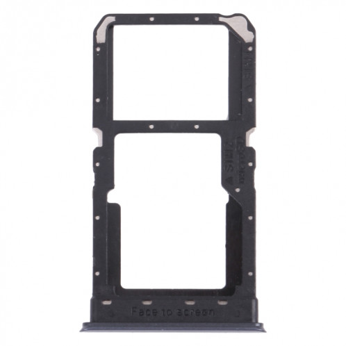Pour OPPO Realme V5 5G Plateau de carte SIM + Plateau de carte SIM / Plateau de carte Micro SD (Noir) SH018B1316-04