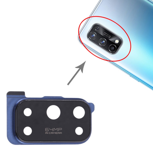 Pour le couvercle d'objectif de caméra OPPO Realme X7 RMX2176 (bleu foncé) SH037D1654-04