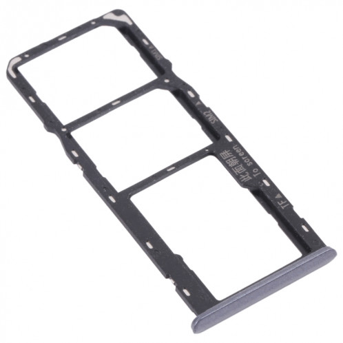 Pour OPPO Realme 6 Plateau de carte SIM + Plateau de carte SIM + Plateau de carte Micro SD (Noir) SH047B1562-04