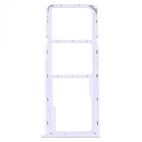Pour OPPO Realme 6 Plateau de carte SIM + Plateau de carte SIM + Plateau de carte Micro SD (Blanc) SH047W271-04