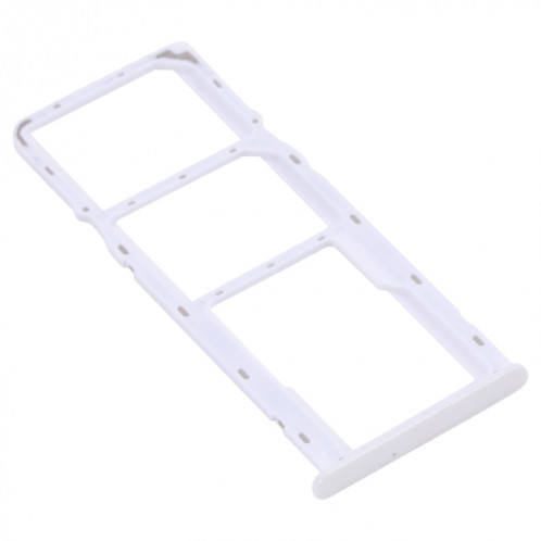 Pour OPPO Realme 6 Plateau de carte SIM + Plateau de carte SIM + Plateau de carte Micro SD (Blanc) SH047W271-04