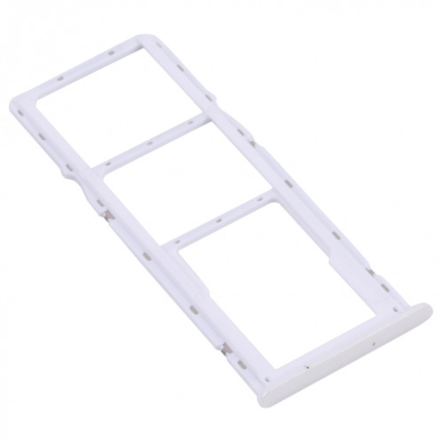 Pour OPPO Realme 6 Plateau de carte SIM + Plateau de carte SIM + Plateau de carte Micro SD (Blanc) SH047W271-04