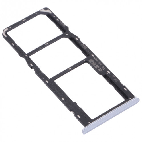 Pour OPPO Realme C15 RMX2180 Plateau de carte SIM + Plateau de carte SIM + Plateau de carte Micro SD (Argent) SH051S172-04
