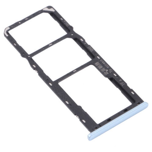 Pour OPPO A15 CPH2185 Plateau de carte SIM + Plateau de carte SIM + Plateau de carte Micro SD (Bleu) SH056L1798-04