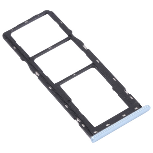 Pour OPPO A15 CPH2185 Plateau de carte SIM + Plateau de carte SIM + Plateau de carte Micro SD (Bleu) SH056L1798-04