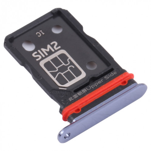 Pour Vivo S9 V2072A Plateau de carte SIM + Plateau de carte SIM (Noir) SH061B1530-04