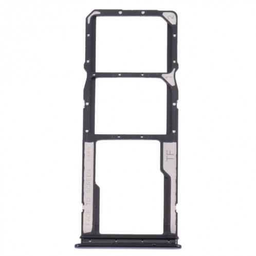 Plateau de carte SIM + plateau de carte SIM + plateau de carte Micro SD pour Xiaomi Redmi Note 10 4G / Redmi Note 10S M2101K7AI, M2101K7AG, M2101K7BG, M2101K7BI, M2101K7BNY, M2101K7BLY (Noir) SH069B1179-04