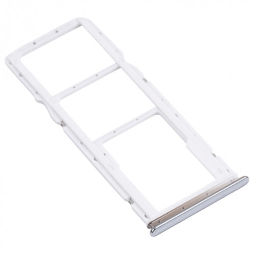 Plateau de carte SIM + plateau de carte SIM + plateau de carte micro SD pour Xiaomi Redmi Note 10 4G / Redmi Note 10S M2101K7AI, M2101K7AG, M2101K7BG, M2101K7BI, M2101K7BLY (Blanc) SH069W286-04