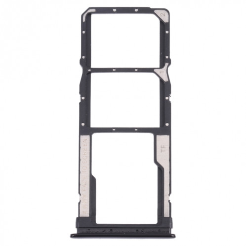 Plateau de carte SIM + plateau de carte SIM + plateau de carte micro SD pour Xiaomi Redmi Note 10 Pro 4G / Redmi Note 10 Pro Max / Redmi Note 10 Pro (Inde) M2101K6G, M2101K6I, M2101K6P (Noir) SH070B1226-04