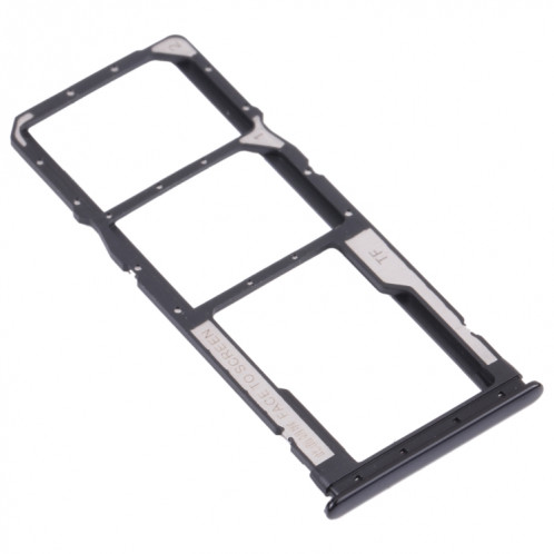Plateau de carte SIM + plateau de carte SIM + plateau de carte micro SD pour Xiaomi Redmi Note 10 Pro 4G / Redmi Note 10 Pro Max / Redmi Note 10 Pro (Inde) M2101K6G, M2101K6I, M2101K6P (Noir) SH070B1226-04