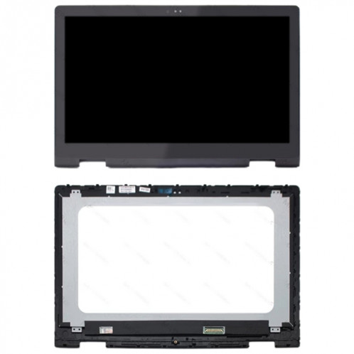 Écran LCD FHD 1920 x 1080 40 broches P58F001 OEM pour Dell Inspiron 15 5568 5578 Assemblage complet du numériseur avec cadre (noir) SH086B12-06