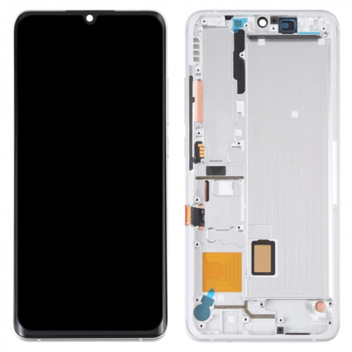 Matériau AMOLED Écran LCD et numériseur Assemblage complet avec cadre pour Xiaomi MI Note 10 Lite M2002F4LG (Argent) SH203S564-07