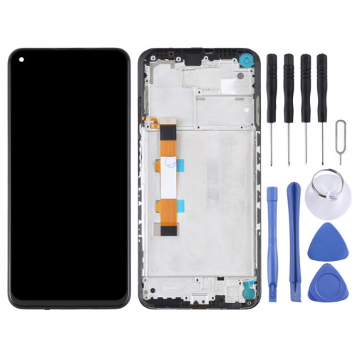 Écran LCD et numériseur d'origine Assemblage complet avec cadre pour Xiaomi Redmi Note 9 5G / RedMI Note 9T 5G M2007J22C SH32101814-07