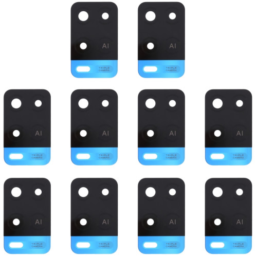 Pour objectif de caméra arrière OPPO A54 4G 10 PCS (bleu) SH240L1803-04