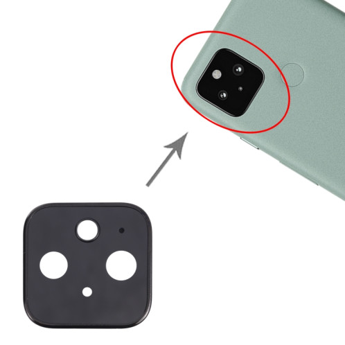 Cache de l'objectif de la caméra pour Google Pixel 5 (Noir) SH247B1630-04
