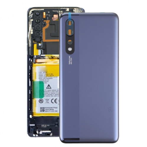 Couvercle arrière de la batterie de verre pour ZTE AXON 10S PRO 5G (bleu) SH39LL394-06