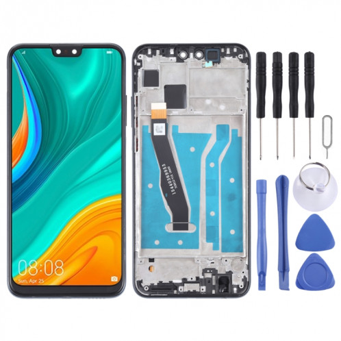 Écran LCD et numériseur Assemblage complet avec cadre pour Huawei Y8S (Noir) SH431B1182-07