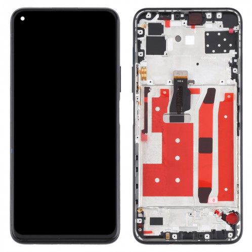 Écran LCD et numériseur Assemblage complet avec cadre pour Huawei P40 Lite 5G (Noir) SH435B1009-07