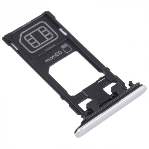 Plateau de carte SIM + plateau de cartes Micro SD pour Sony Xperia X Performance (Argent) SH480S1876-04