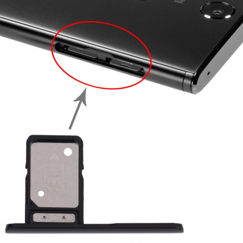 Plateau de carte SIM pour Sony Xperia Xa2 Plus (Noir) SH484B1786-04