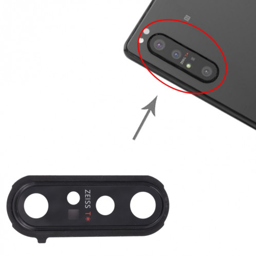 Cache d'objectif de caméra pour Sony Xperia 1 II (noir) SH488B1006-04