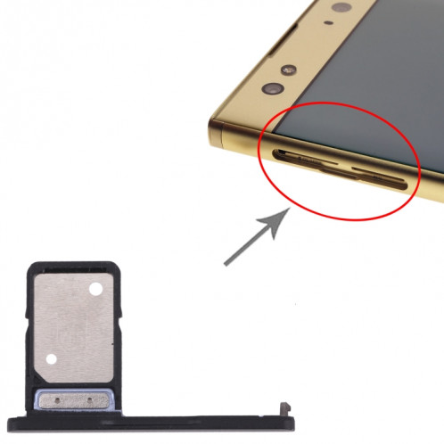 Plateau de carte SIM pour Sony Xperia XA2 Ultra (Noir) SH490B1574-04