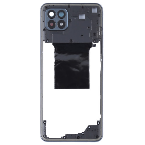 Pour OPPO Reno4 SE/A93 4G/OPPO Reno4 F/Reno4 Lite/F17 Pro PEAT00, PEAM00 plaque de lunette de cadre moyen d'origine (noir) SH553B1543-06