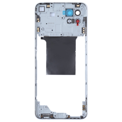 Pour OPPO Reno4 SE/A93 4G/Reno4 F/Reno4 Lite/F17 Pro PEAT00, PEAM00 plaque de lunette de cadre moyen d'origine (argent) SH553S1184-06