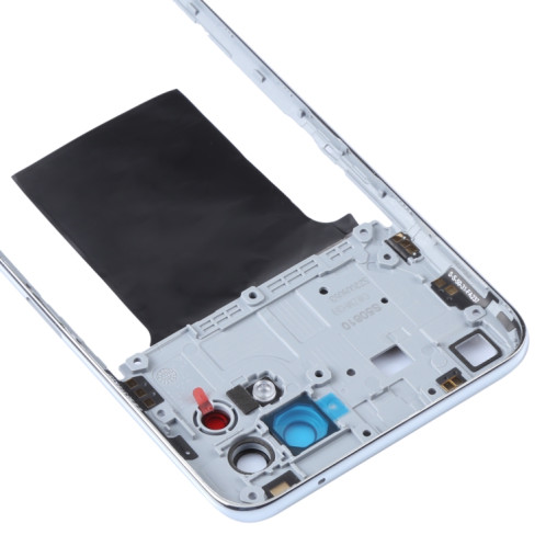 Pour OPPO Reno4 SE/A93 4G/Reno4 F/Reno4 Lite/F17 Pro PEAT00, PEAM00 plaque de lunette de cadre moyen d'origine (argent) SH553S1184-06