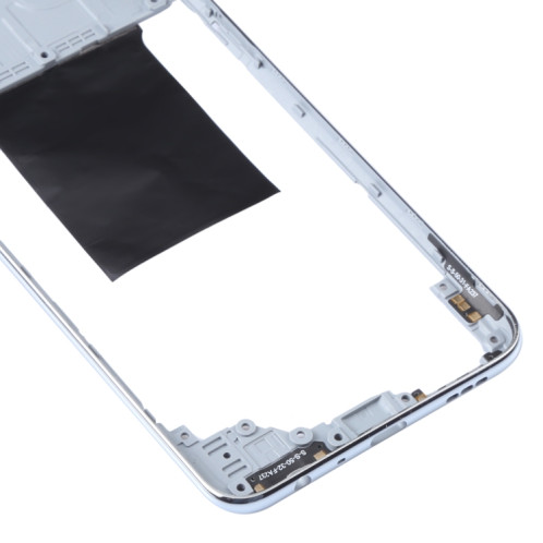 Pour OPPO Reno4 SE/A93 4G/Reno4 F/Reno4 Lite/F17 Pro PEAT00, PEAM00 plaque de lunette de cadre moyen d'origine (argent) SH553S1184-06